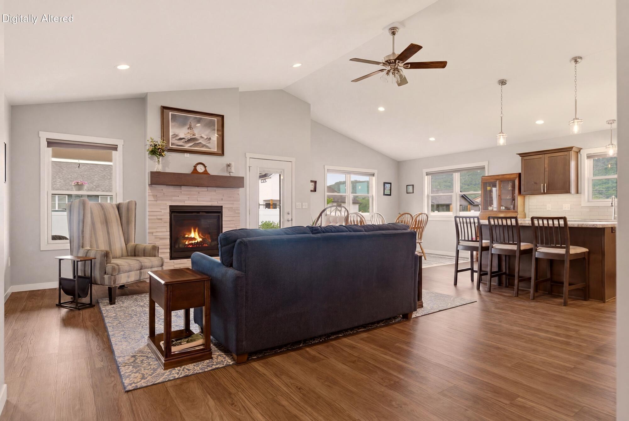 1709 Killdeer Street Holmen, WI 54636 - Photo 3 of 26 Open concept Living room, dining & Kitchen w/ Island
