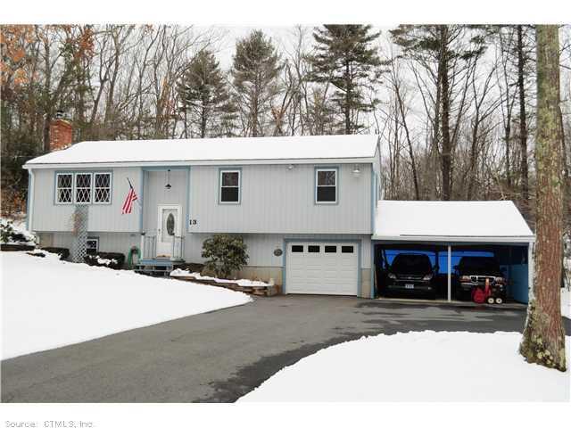 13 Sunset Ridge Road Stafford, CT 06076 - Photo 1 of 1 Exterior Front.