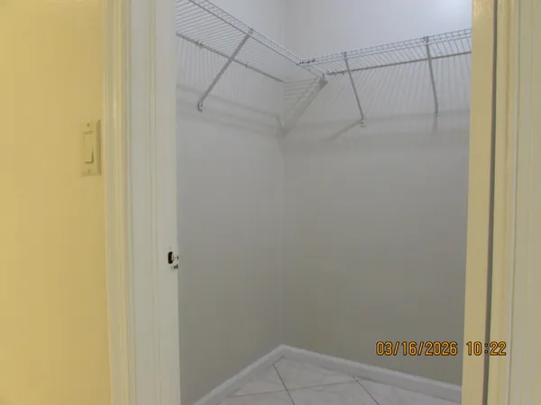 a view of a walk in closet