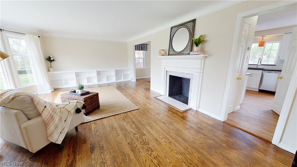 3691 Strathavon Road Cleveland, OH 44120 - Photo 2 of 25 Living room with natural hardwood floors.