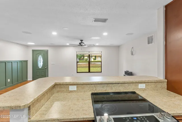 a view of entrance and a living room