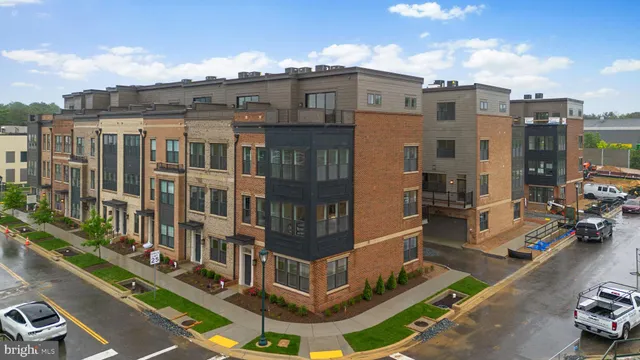 a view of a city with tall buildings