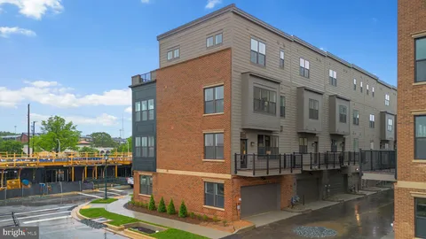 a front view of a building with lake view