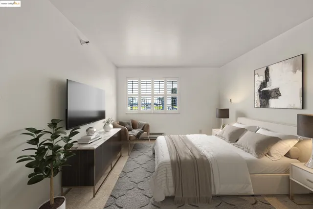 a view of a garden and entertaining space