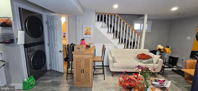 a dining room filled with furniture and toys