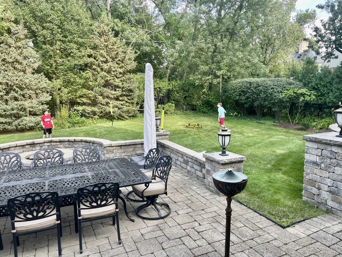 Undisclosed Address Hinsdale, IL 60521 - Photo 30 of 30 a view of a backyard with sitting area and furniture