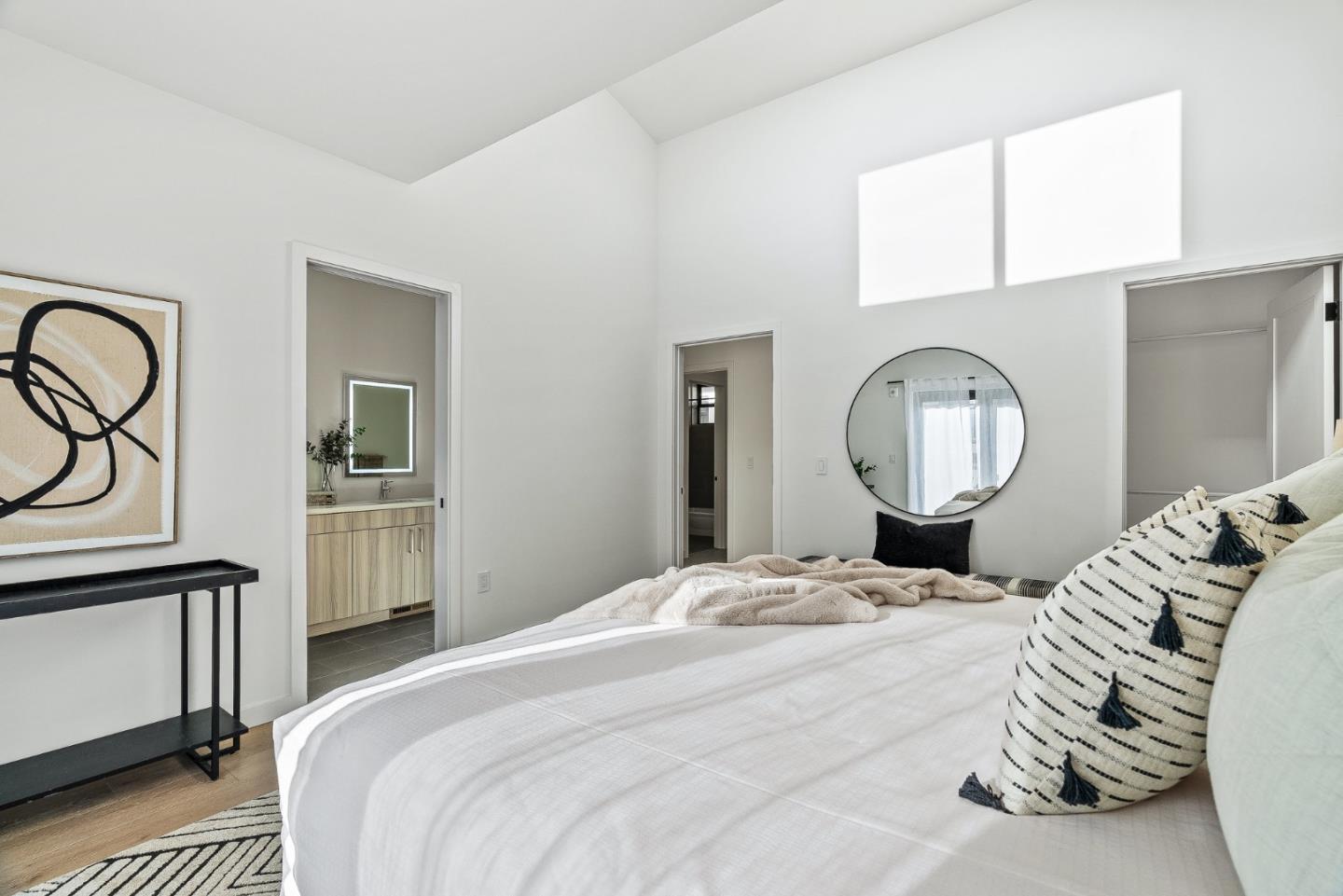 908 Woodside Road Redwood City, CA 94061 - Photo 16 of 26 a bed room with a bed and a window