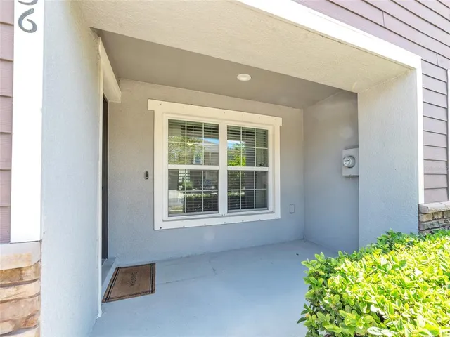 a view of a backyard of a house