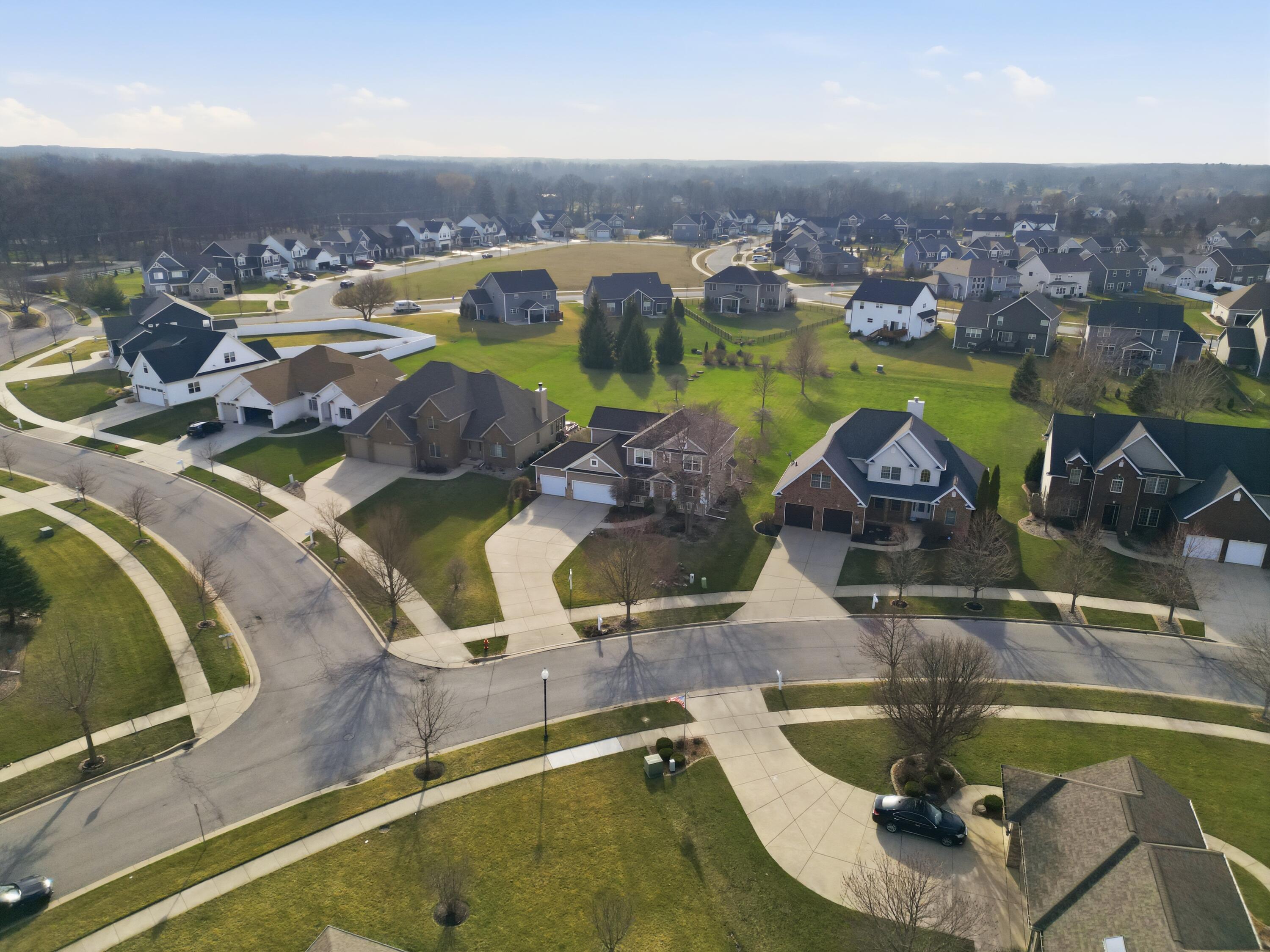 1144 Mary Ellen Drive Crown Point, IN 46307 - Photo 42 of 47 an aerial view of residential houses with outdoor space