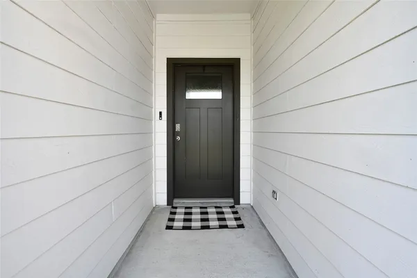 a view of front door of a house