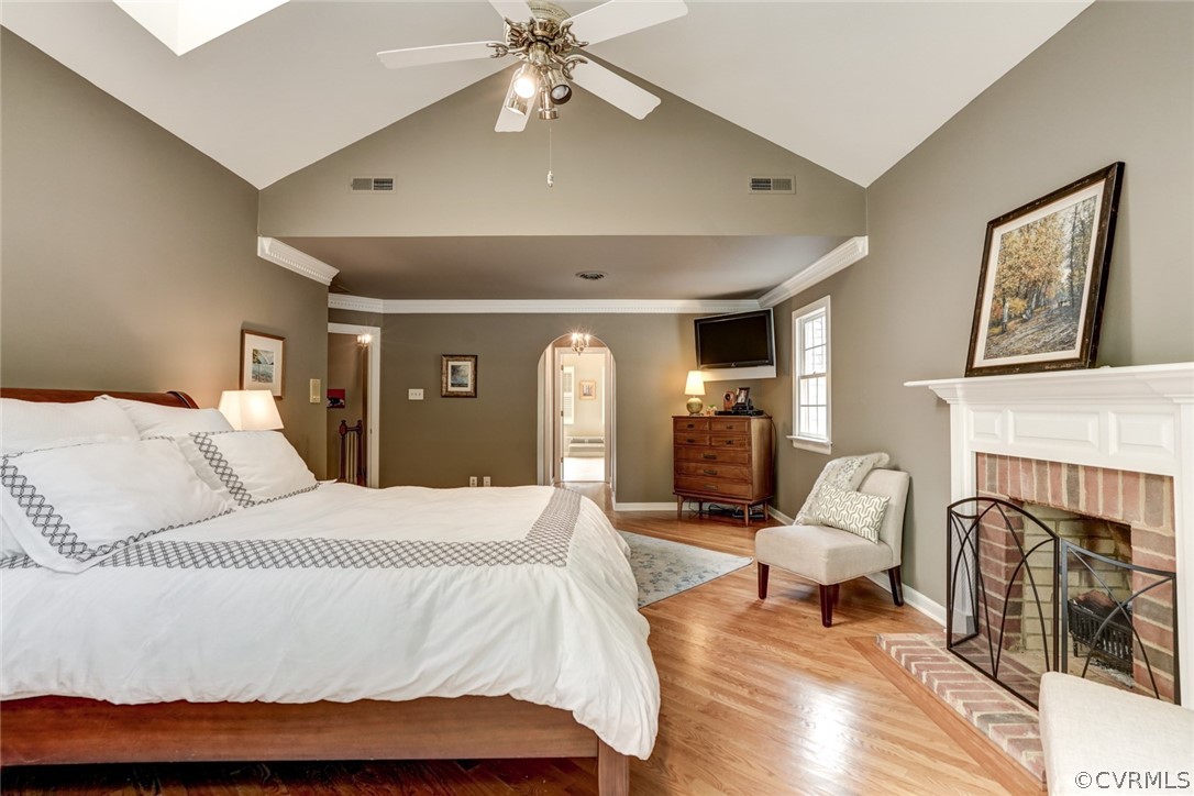 3970 Reeds Landing Circle Midlothian, VA 23113 - Photo 29 of 48 a bedroom with a bed and a fireplace