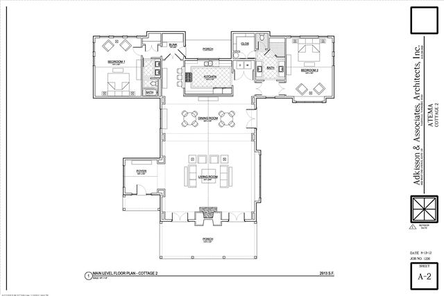 2890 Webb Hollow Road Williamsport, TN 38487 - Photo 15 of 20 The Main Cottage plans call for 2 bedrooms with children’s bunk area, 2 baths, large living area with fireplace, kitchen and dining area. The exterior features stone walls and two porches, one of which contains a fireplace.
