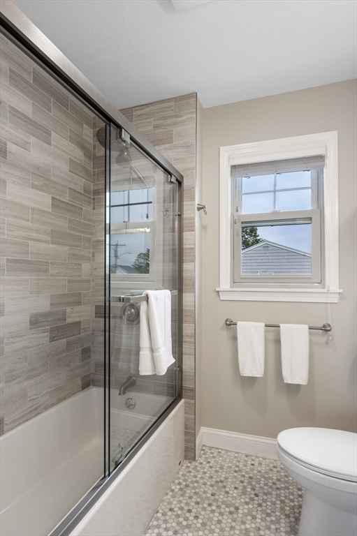 21 Little Nahant Road Nahant, MA 01908 - Photo 26 of 35 a bathroom with a shower and a toilet