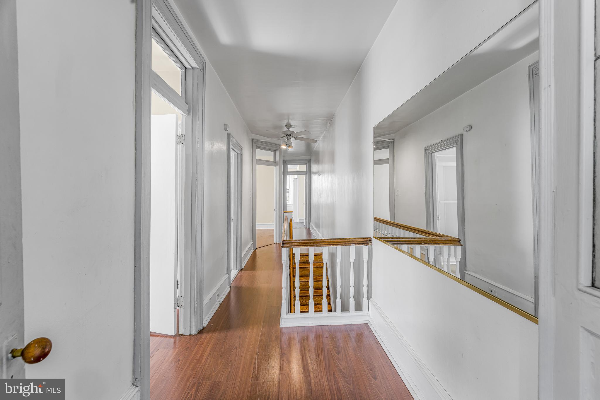 526 North 58th Street Philadelphia, PA 19131 - Photo 13 of 23 a view of hallway with wooden floor