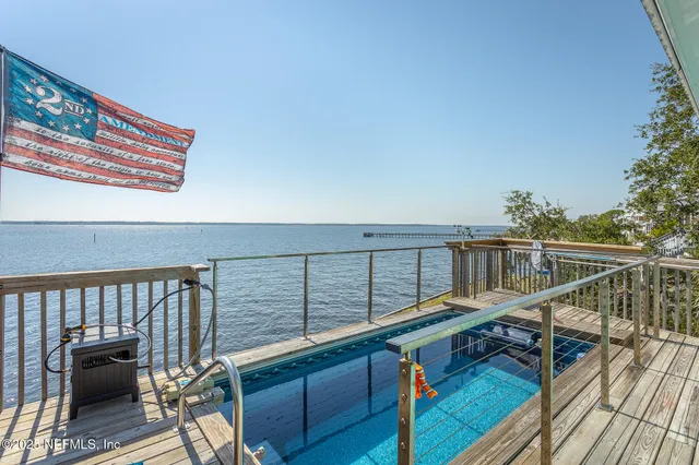 a view of balcony and deck