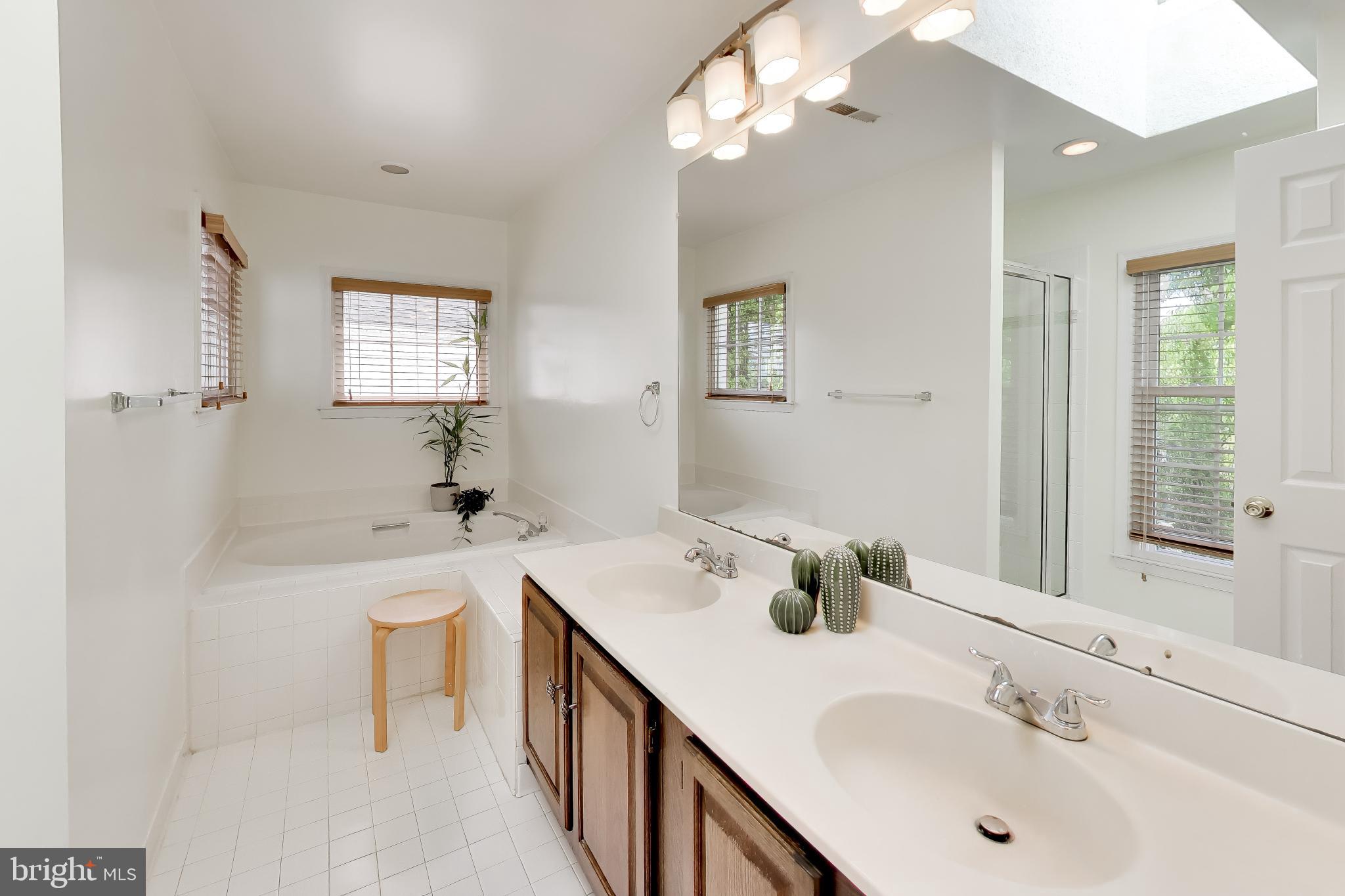 2421 Pondside Terrace Silver Spring, MD 20906 - Photo 19 of 44 Primary bath w/ double sinks tub & shower