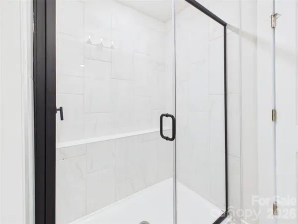 a bathroom with a bath tub and a shower