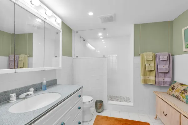 a view of a city with tall buildings