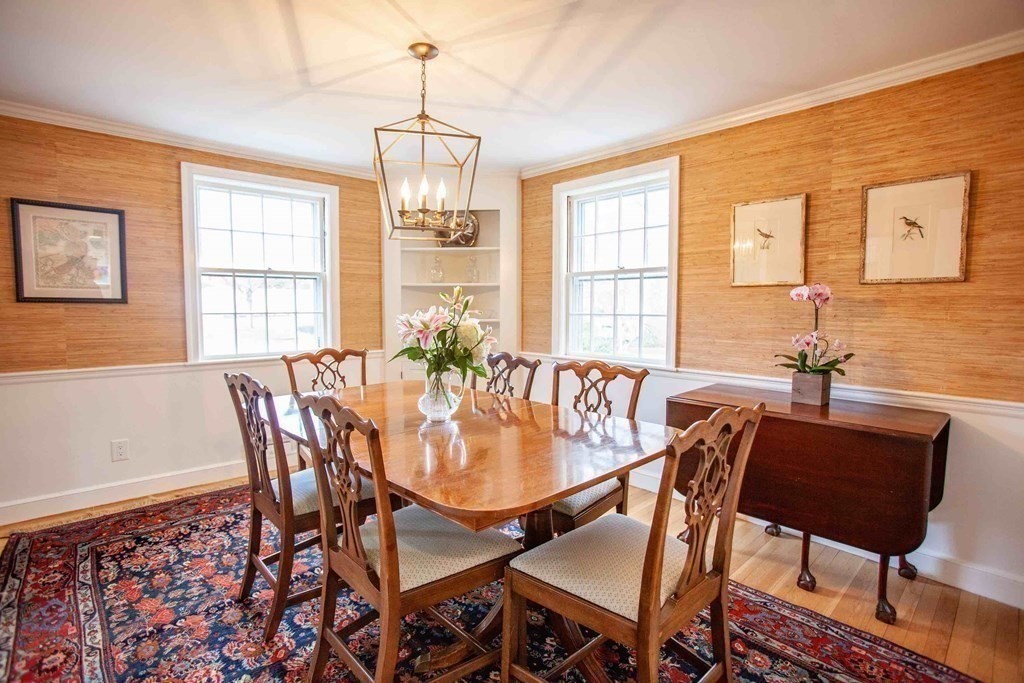 39 River Glen Road Wellesley, MA 02481 - Photo 3 of 16 a view of a dining room with furniture window and outside view