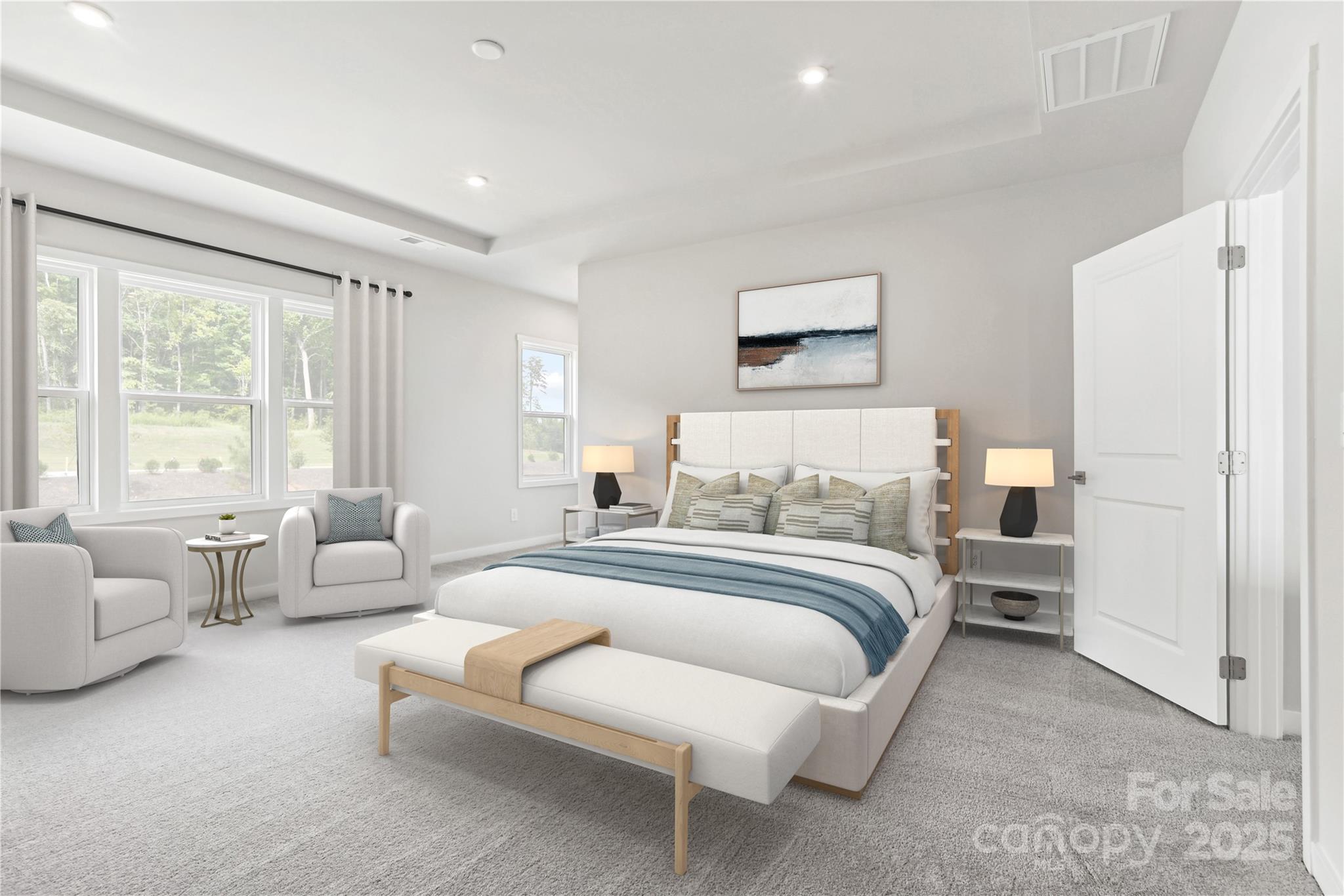 5259 Vernon Rdg Road, Unit 76 Huntersville, NC 28078 - Photo 3 of 14 a spacious bedroom with a bed and a couch