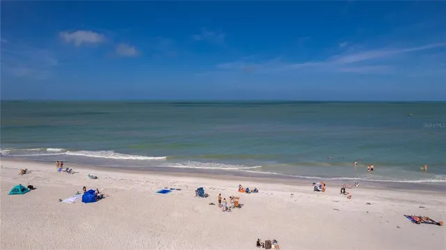 a view of an ocean beach