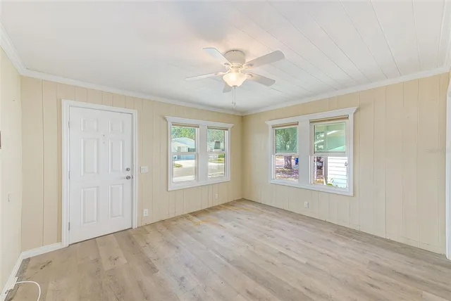 a view of livingroom with hardwood floor and window