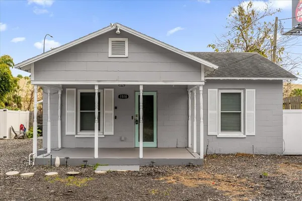 a front view of a house