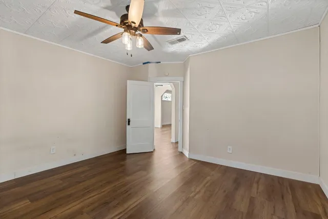 wooden floor in an empty room