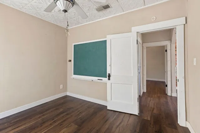 wooden floor in an empty room