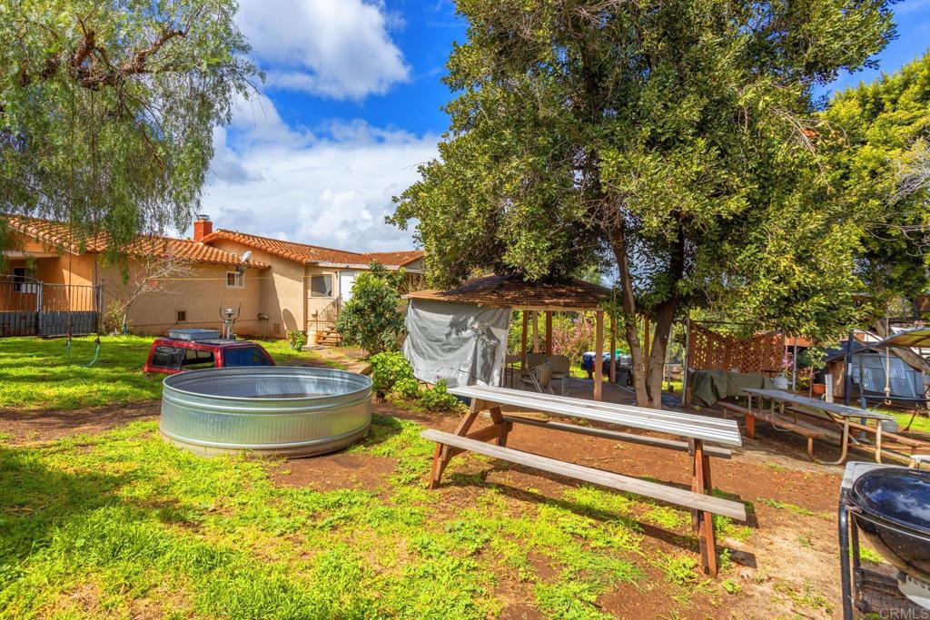 436 Mason Road Vista, CA 92084 - Photo 26 of 32 a backyard of a house with fountain table and chairs