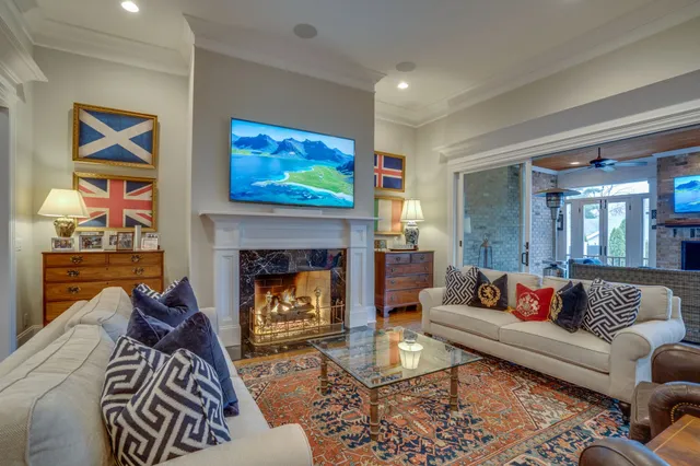 a bathroom with a shower sink and mirror