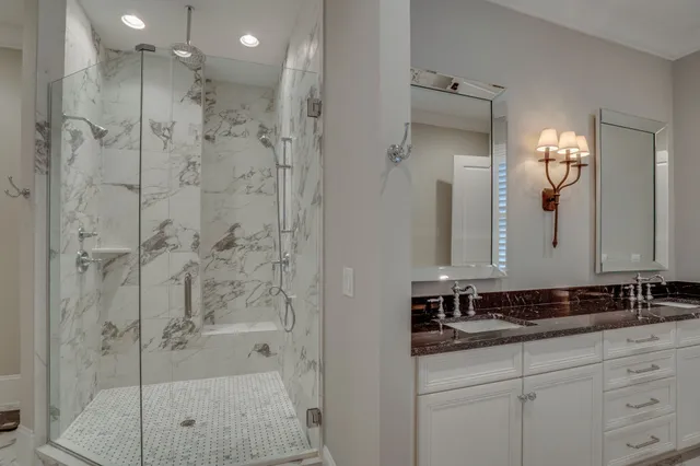 a room with furniture