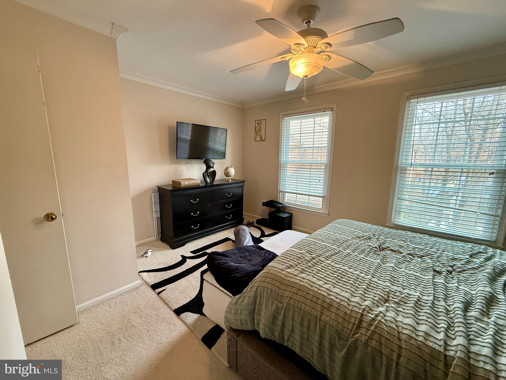 2454 South Walter Reed Drive, Unit D Arlington, VA 22206 - Photo 7 of 11 a bedroom with a bed and a window
