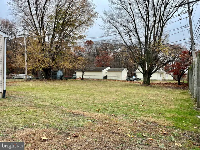 a view of a field with tree s