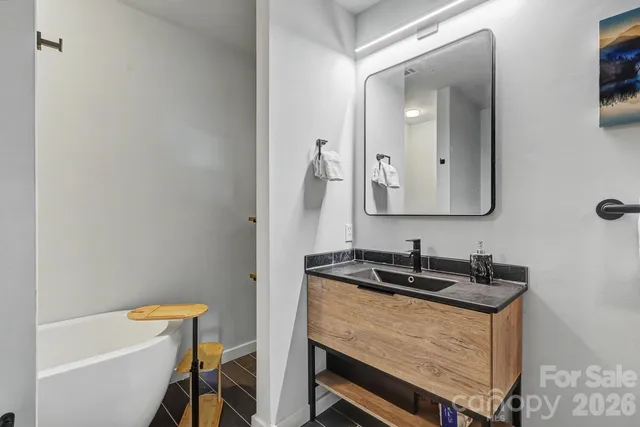 a bathroom with a sink and a toilet
