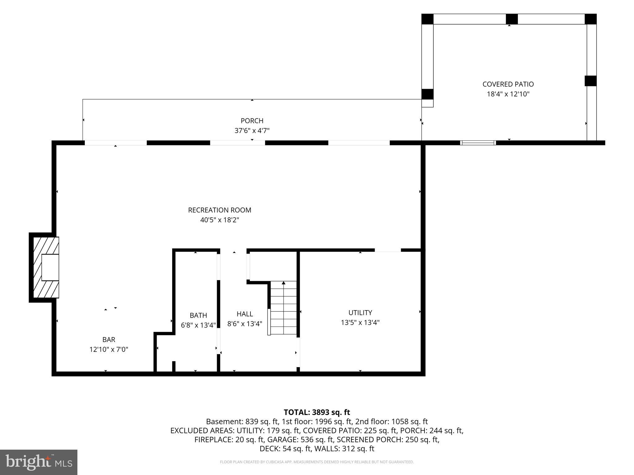 1552 Widows Mite Road Edgewater, MD 21037 - Photo 51 of 51 Lower level floor plan