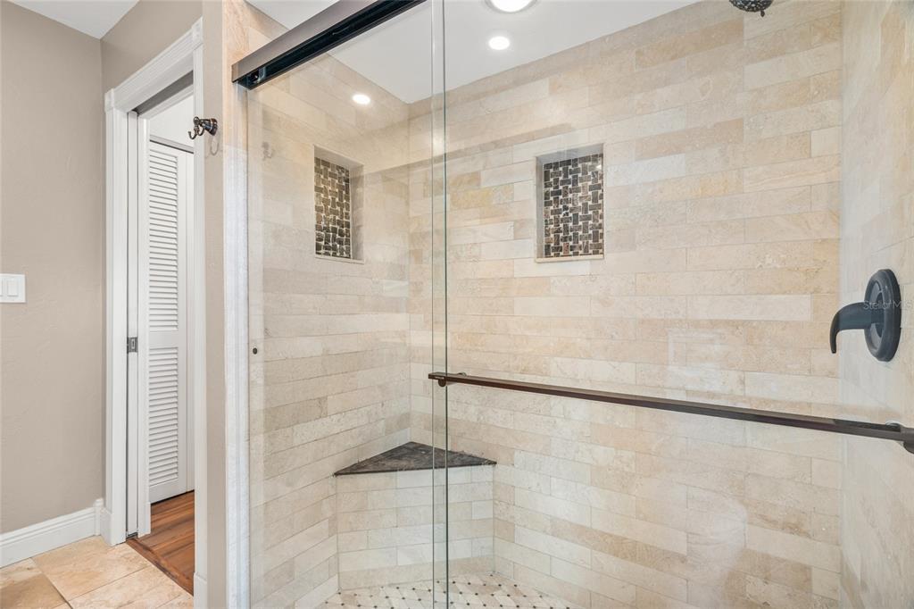 4207 Charing Cross Road Sarasota, FL 34241 - Photo 28 of 36 a bathroom with a shower