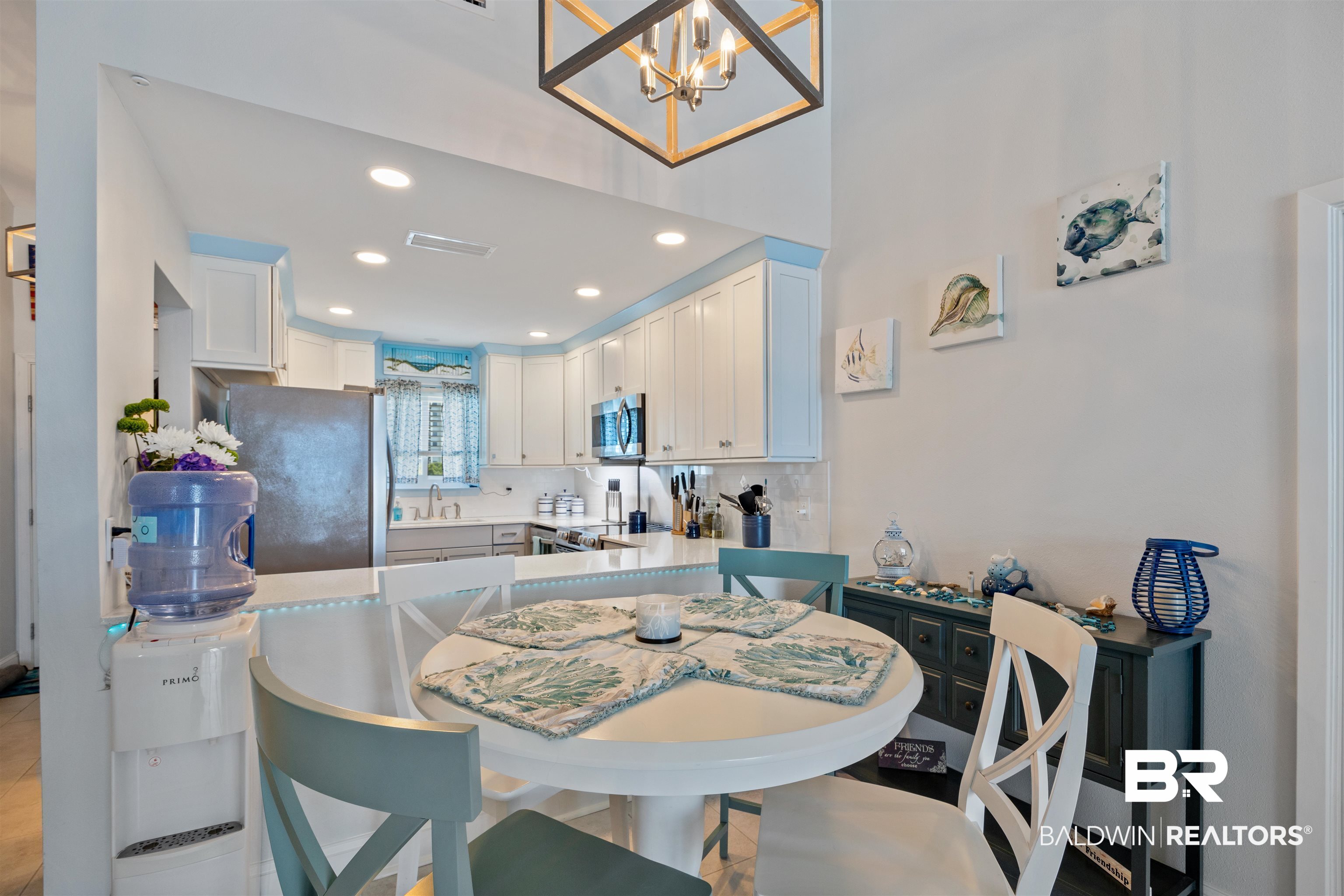 14100 River Road, Unit 327B Perdido Key, FL 32507 - Photo 13 of 46 Dining room featuring recessed lighting and a chandelier