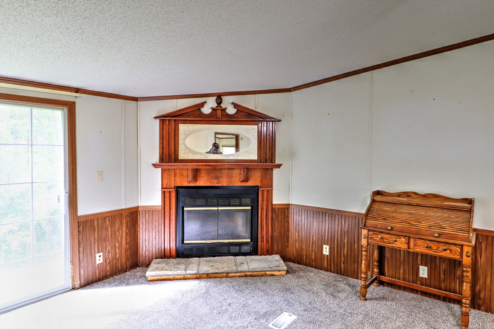 5090 Old Marion Road Cunningham, TN 37052 - Photo 7 of 21 a living room with furniture and a fireplace