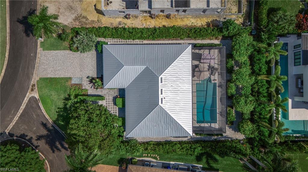 516 Neapolitan Lane Naples, FL 34103 - Photo 39 of 49 View from above of property featuring a pool