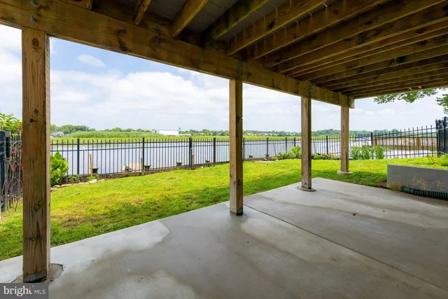 a view of a yard with porch