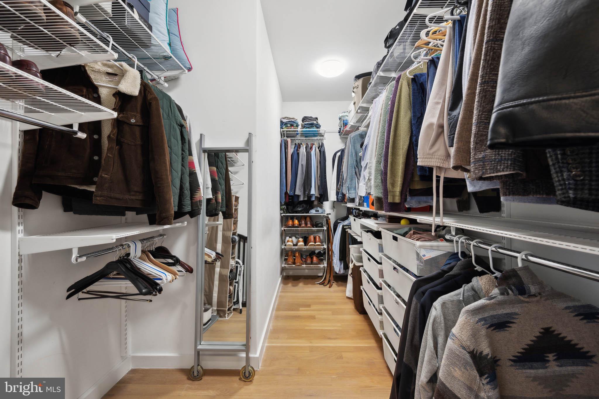 1325 Constitution Avenue Northeast Washington, DC 20002 - Photo 20 of 36 a view of walk in closet with clothes and shoes