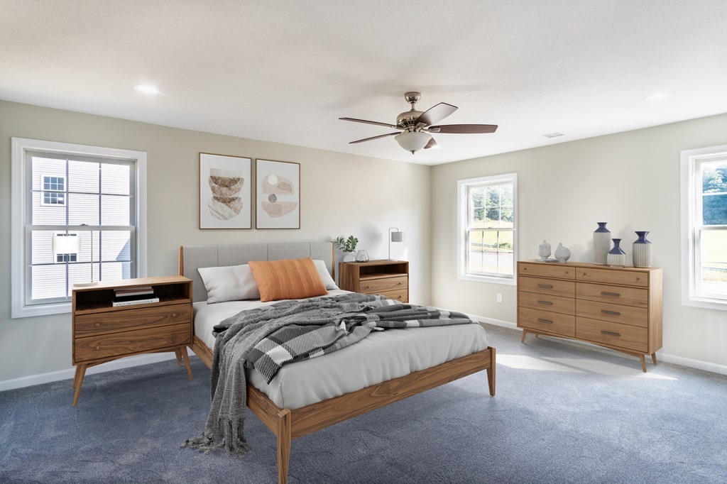 4 Upper Palmer Road Monson, MA 01057 - Photo 16 of 42 a bedroom with a bed and wooden floor
