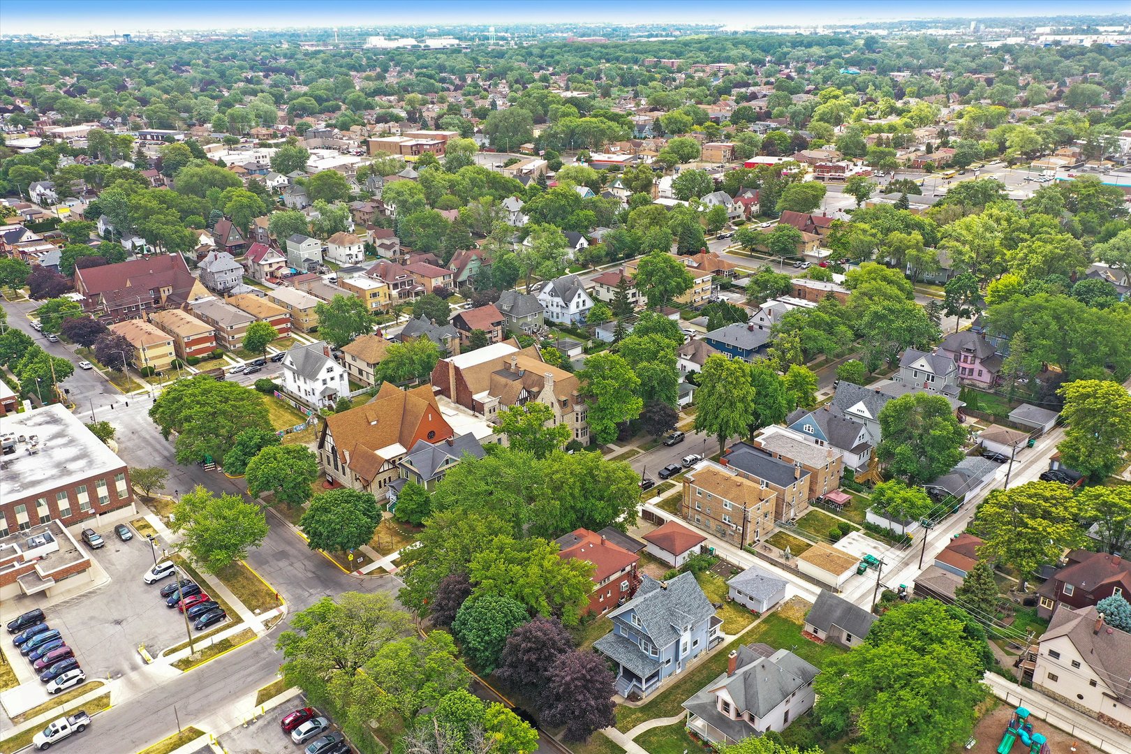 6822 34th Street Berwyn, IL 60402 - Photo 34 of 35 an aerial view of residential houses with outdoor space