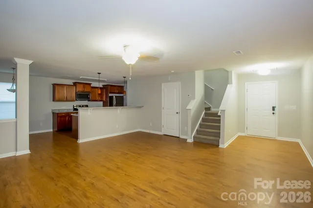 a view of a kitchen with a sink