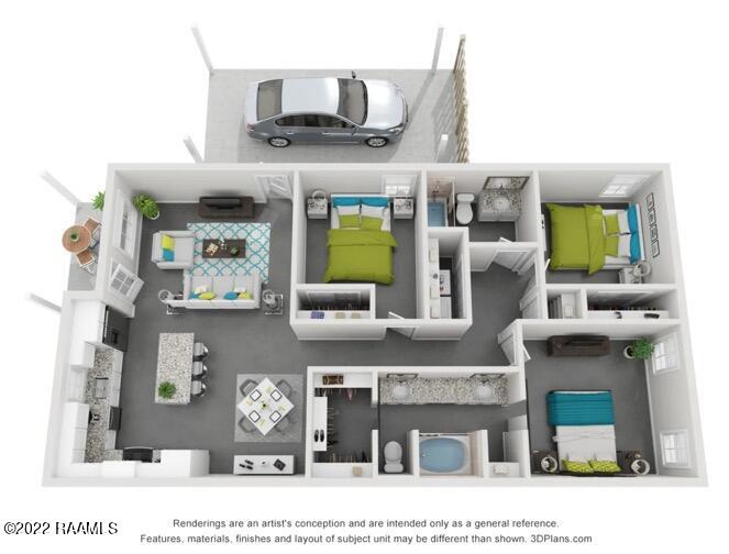 300 Greenhouse Road Youngsville, LA 70592 - Photo 4 of 4 Floor Plan Model