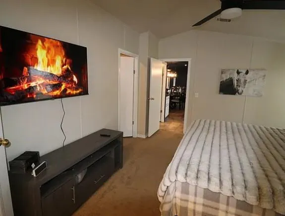 a view of a projector room