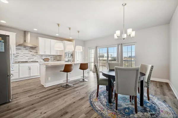 a view of wooden balcony with wooden floor