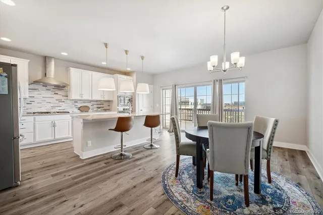 a view of wooden balcony with wooden floor