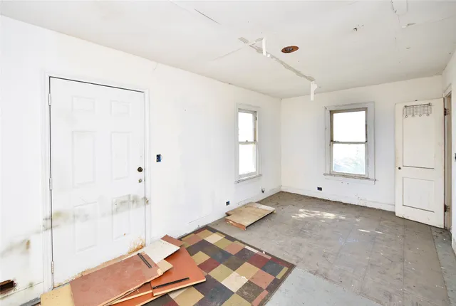 a view of a room with window